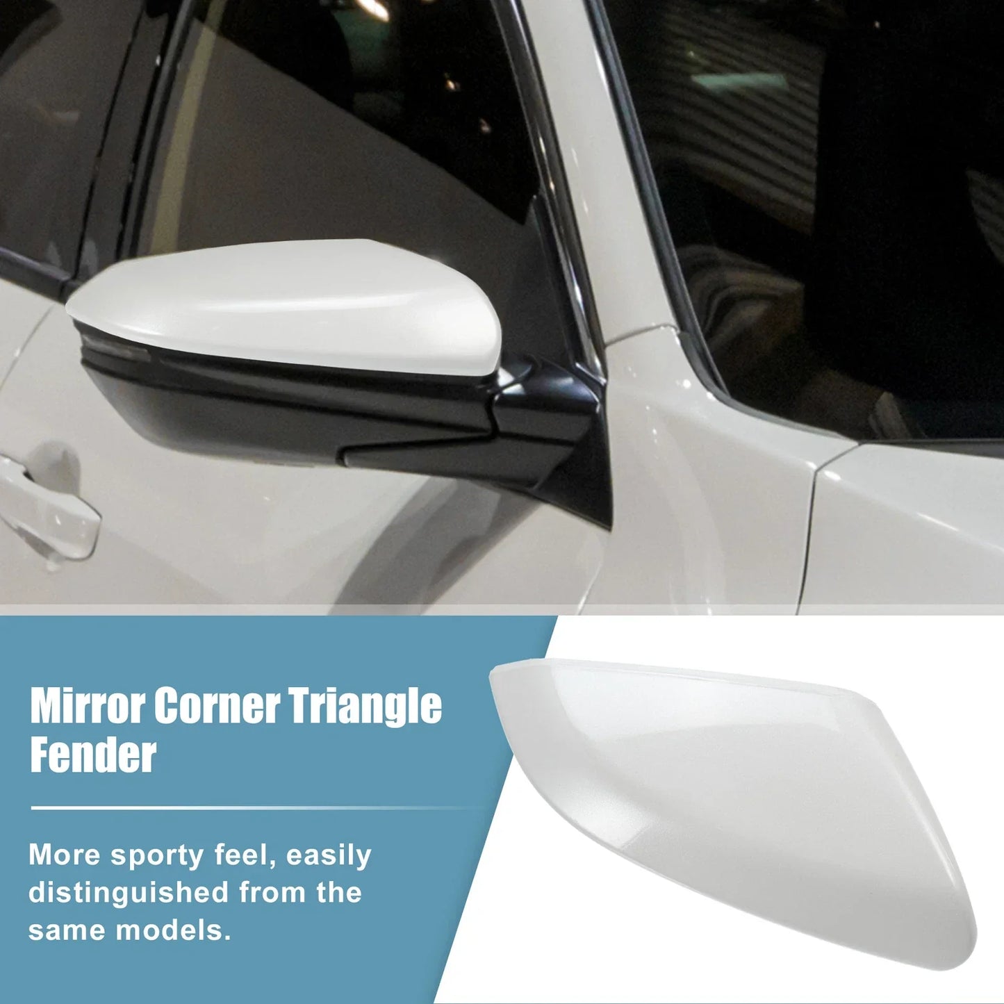 Right Side Mirror Corner Triangle Fender Cover for Honda Civic (2016-2021)