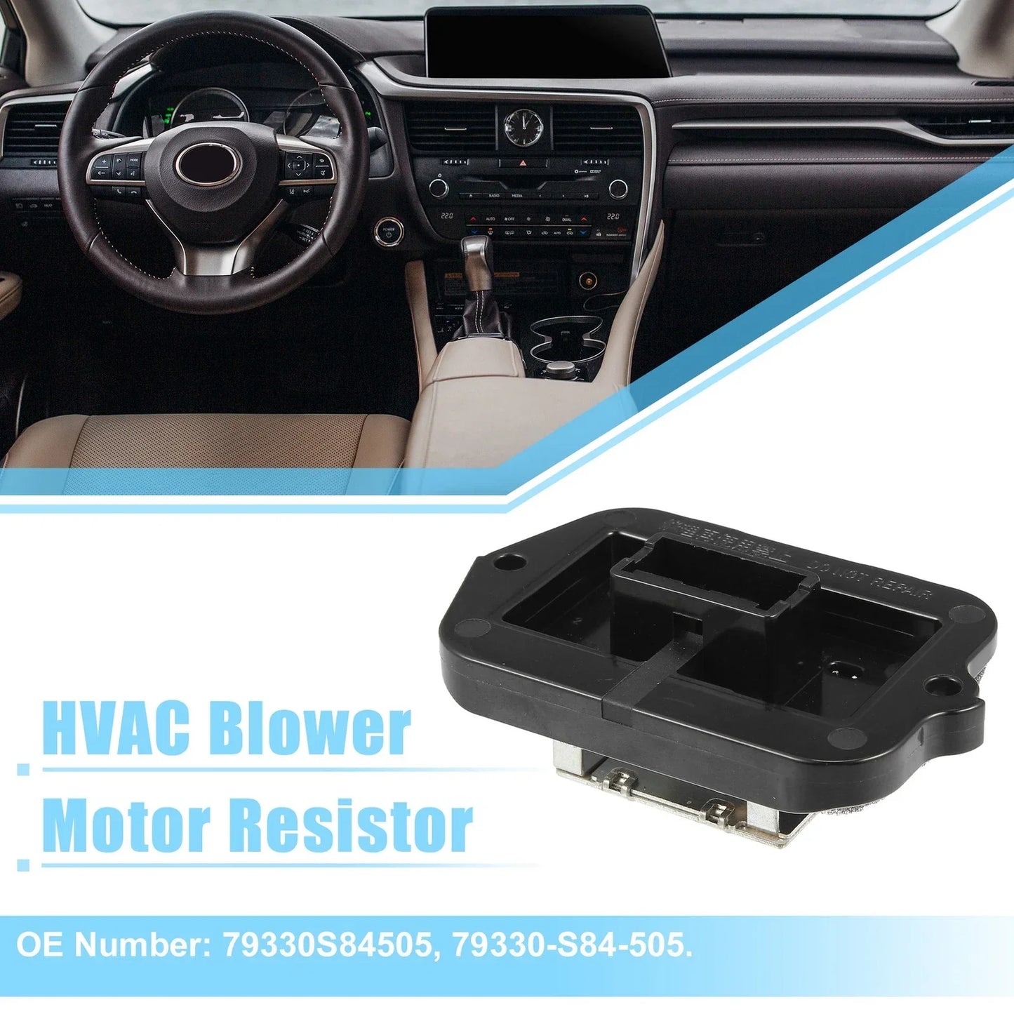 HVAC Blower Motor Resistor for Honda Accord DX, EX, LX 2.3L 3.0L (1998-2002)