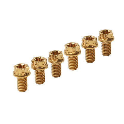 6pcs M8x35mm Titanium Torx Head Flange Screws for Motorcycle Bike