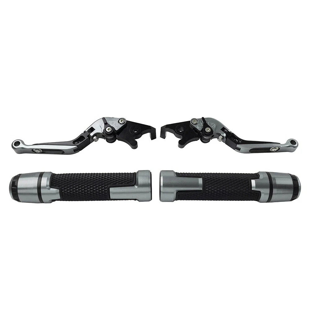 Titanium Extendable Brake Clutch Levers Grip Set for Kawasaki ZX6R (2005-2023)
