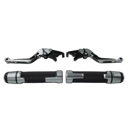 Titanium Extendable Brake Clutch Levers Grip Set for Kawasaki ZX6R (2005-2023)