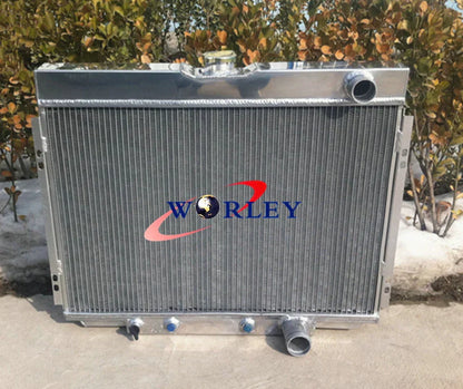 Aluminum Radiator & Shroud & Fans for 1967-1970 Ford Mustang Ranchero Torino