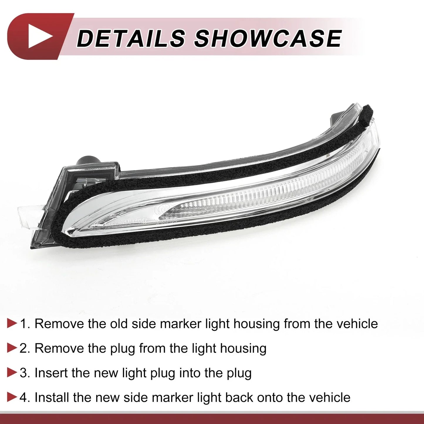 Left Mirror Turn Signal Light for Hyundai Elantra (2011-2016)