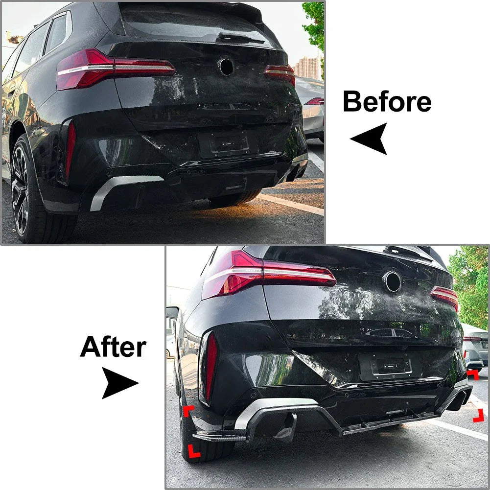 Rear Bumper Diffuser Lip Side Corner Covers for BMW X3 G45 M Sport (2024+)