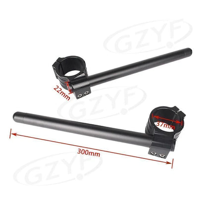 32/37/55mm Clip-on Handlebar Fork Tubes for Universal Motor - Silver