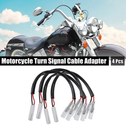 Motorcycle Turn Signal Cable Adapter Connector for Honda  - 4 x Pcs