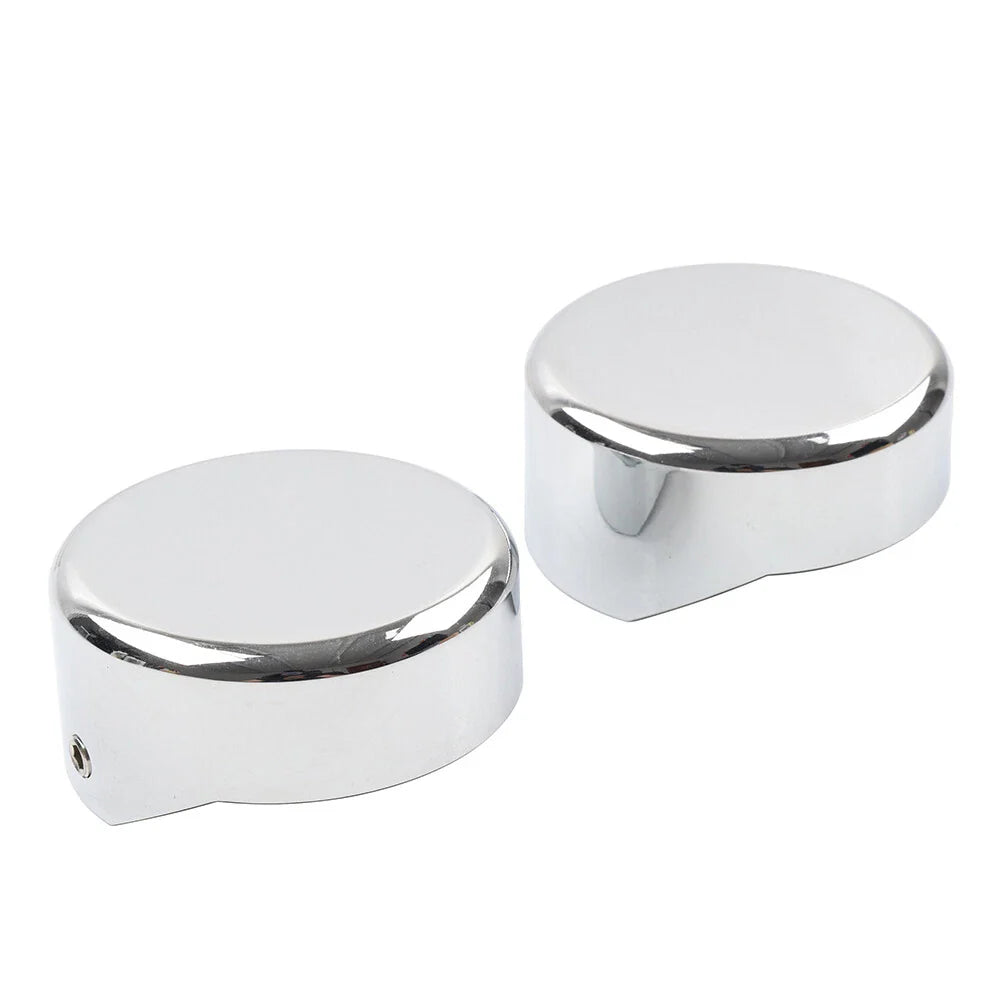 Chrome CNC Upper Fork Caps for Harley Softail Breakout FXBR FXBRS (2018-23)