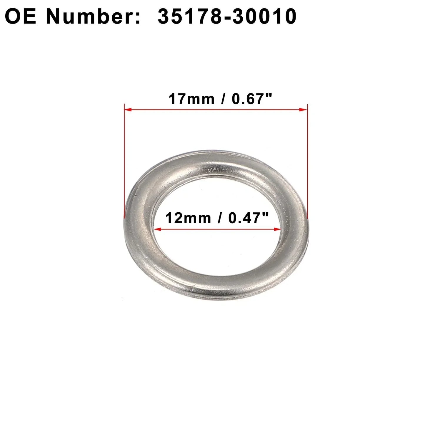 15 x Engine Oil Drain Screw Gaskets M12 for Toyota Tacoma (2009-2019)