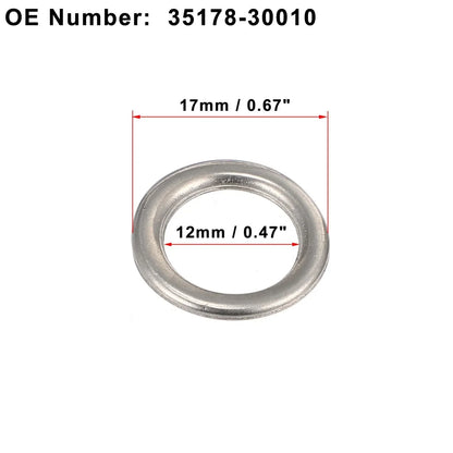 15 x Engine Oil Drain Screw Gaskets M12 for Toyota Tacoma (2009-2019)