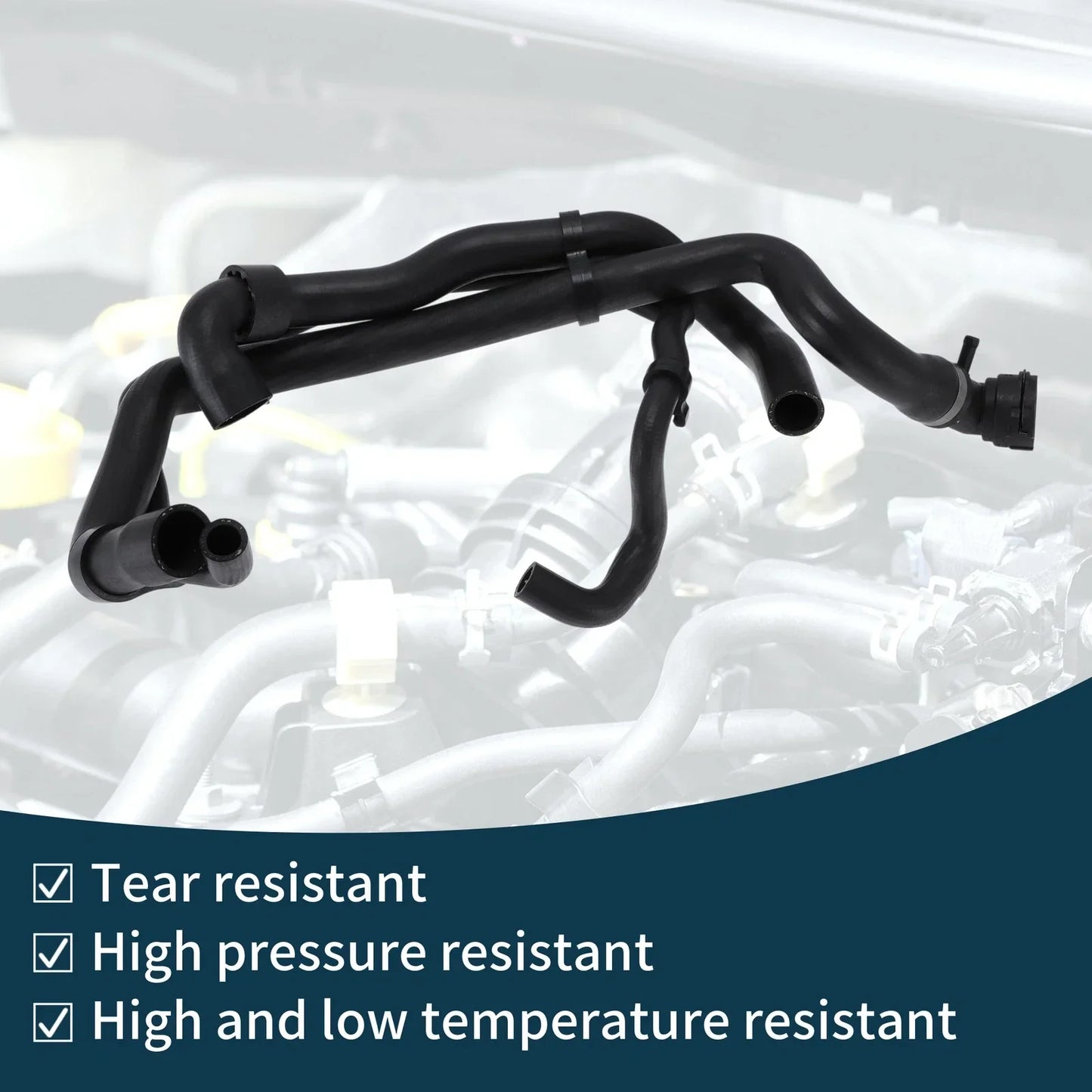 Radiator Hose for Porsche Cayenne 2010-2017 Rubber Water Pipe