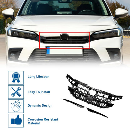 Front Hood Bumper Grille for Honda Civic Facelift Type-R Style (2016-2021)