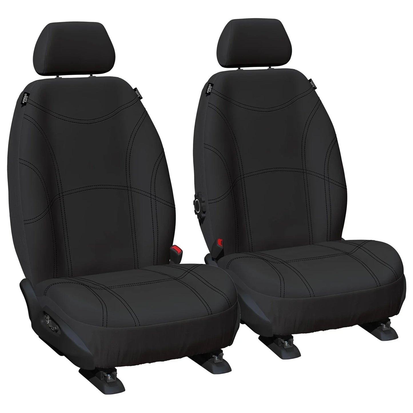 Front Custom Fit Neoprene Car Seat Covers for Nissan Navara D23 NP300 2015~On