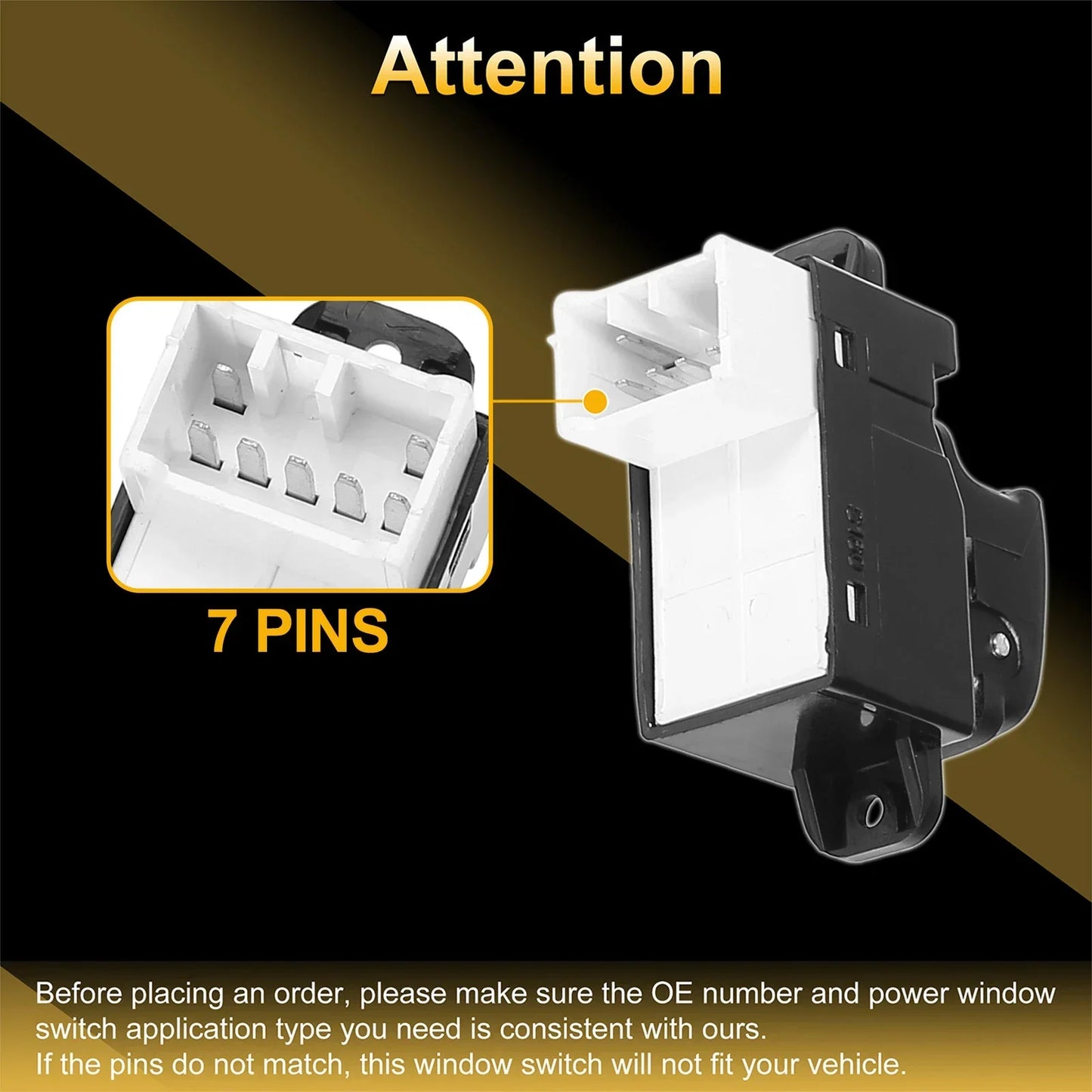 Power Window Switch for Kia Rio & Hyundai (2012-2017)
