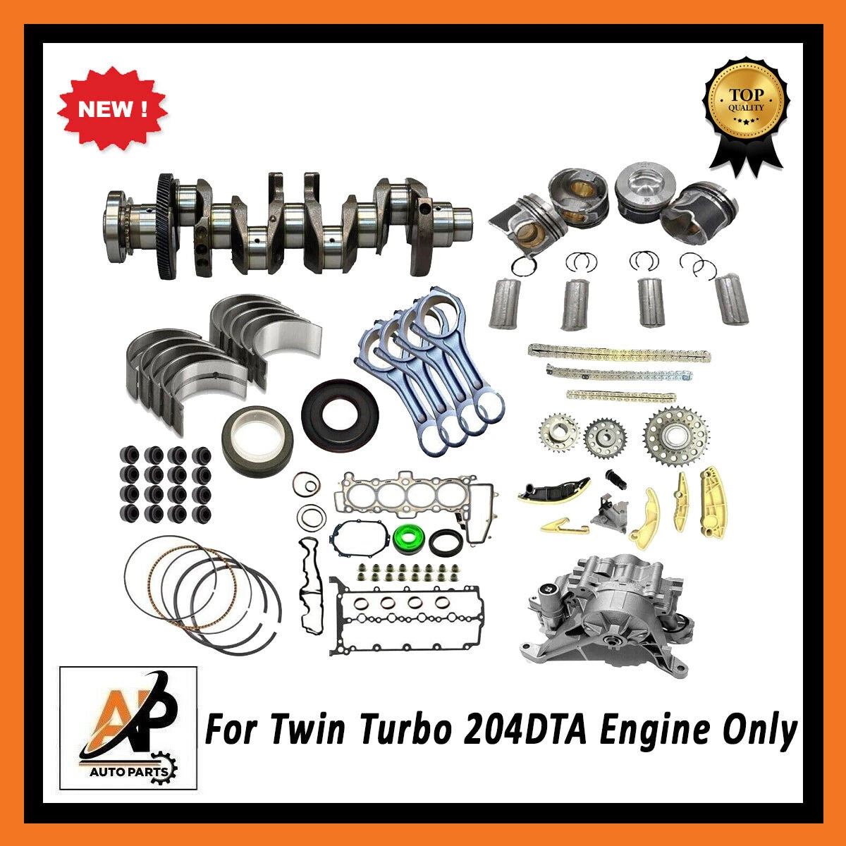 Engine Rebuild Kit with Crankshaft for Jaguar Land Rover 2.0D (204DTA) (2011–2017)