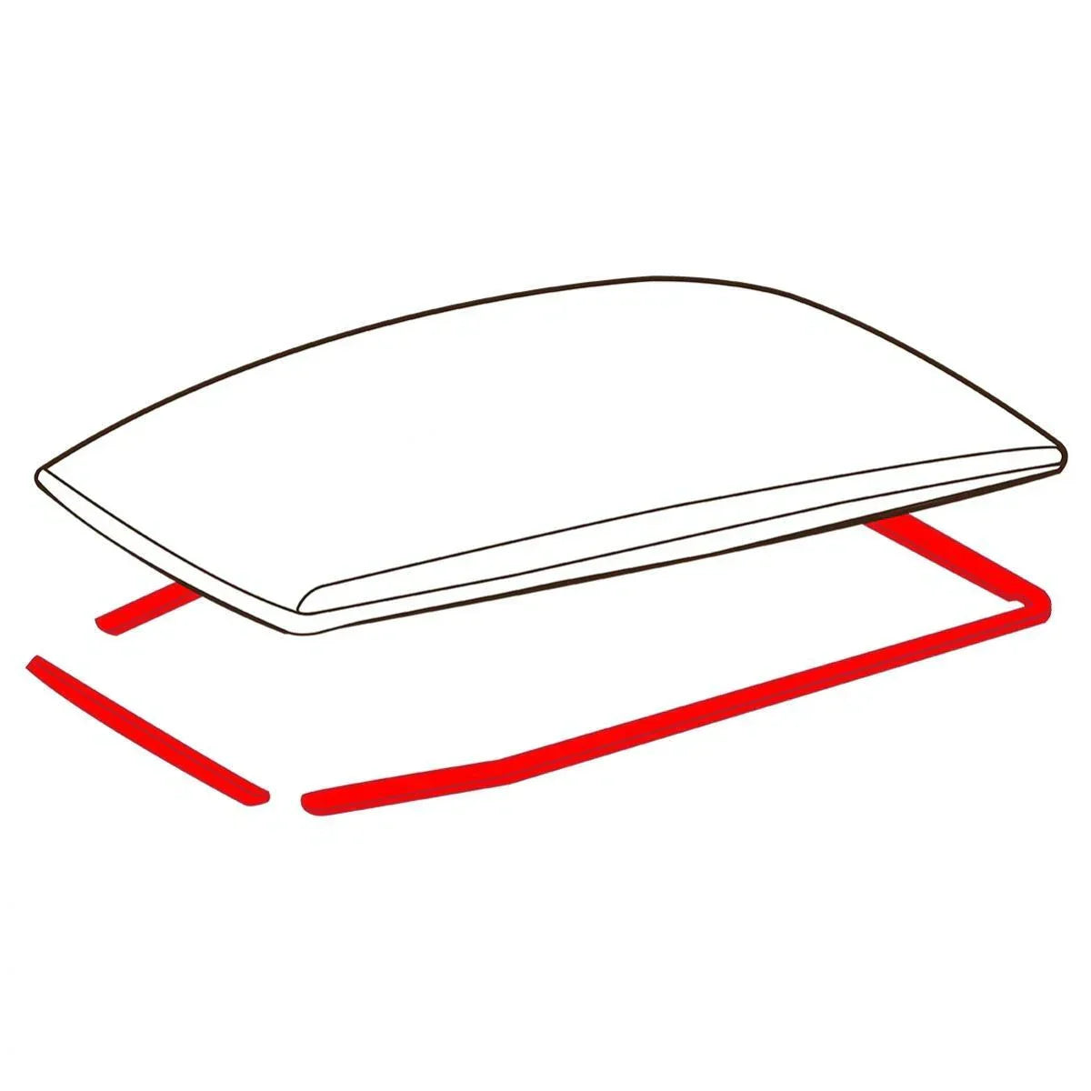 Roof Rubber Seal Molding Front Rear Fit 1975-84 Toyota Land Cruiser FJ40 BJ SUV