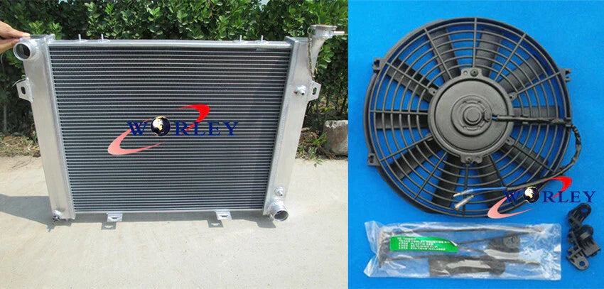 Aluminum Radiator + Fan for Jeep Grand Cherokee 5.2L V8 (1993-1997)