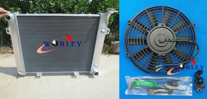Aluminum Radiator + Fan for Jeep Grand Cherokee 5.2L V8 (1993-1997)