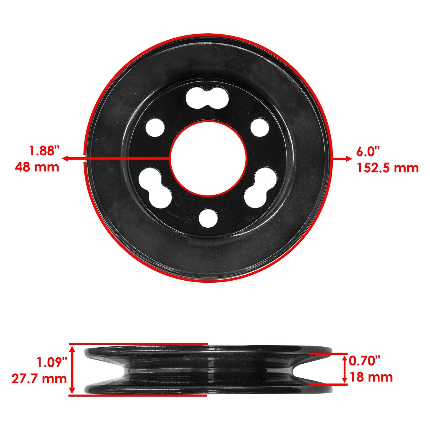 48 In Deck Spindle and Pulley Replacement for Toro Z Master (2005–2018)