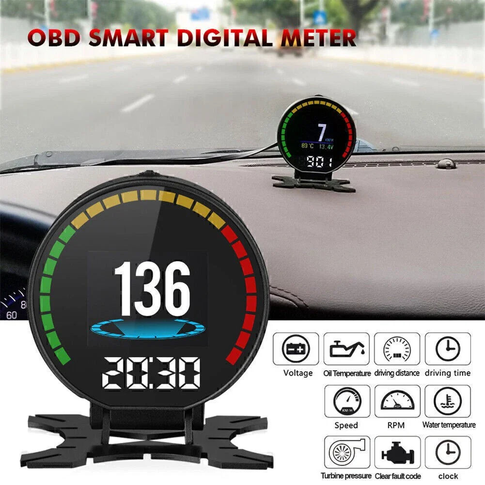 HUD P15 OBD2 Head Up Display Speedometer for Car (No Year Specified)