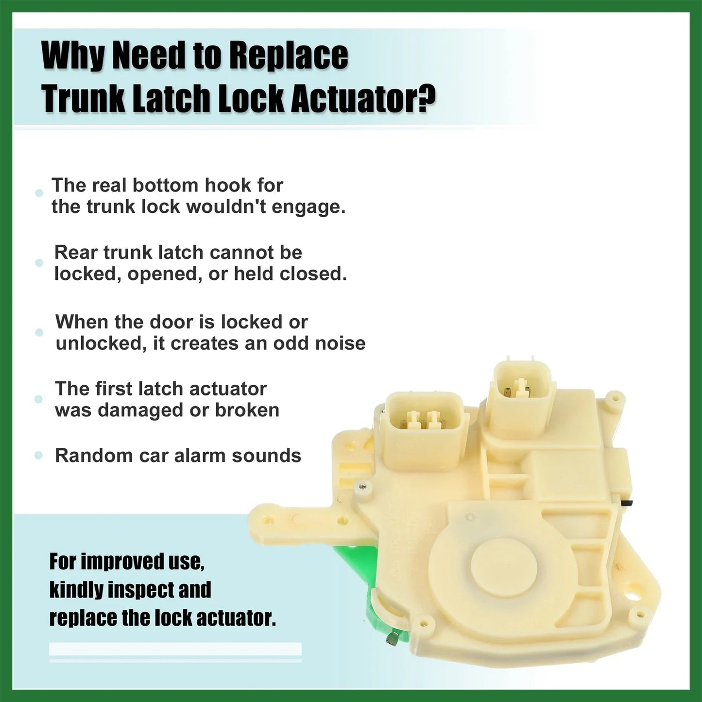 Car Rear Tailgate Boot Lock Latch for Honda CR-V (2017-2023)