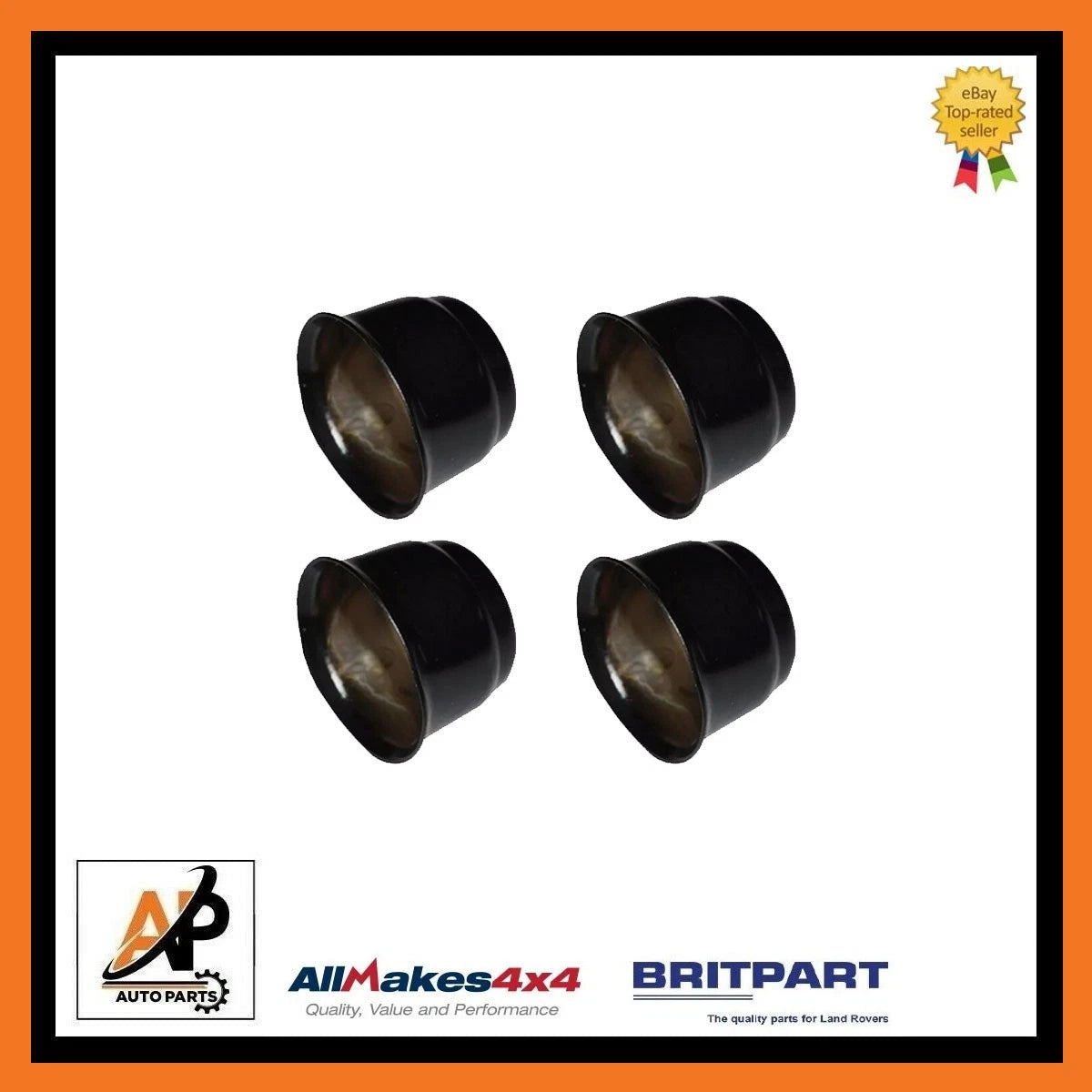 (4x) Locking Wheel Nut Covers Front for Land Rover Freelander 1 (1998–2006)