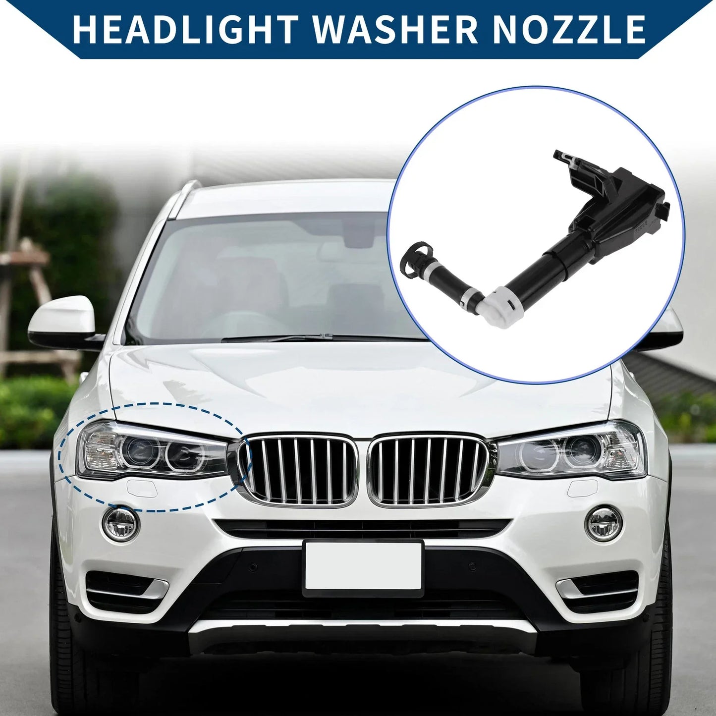 Front Passenger Side Headlight Washer Nozzle for Lexus LX570 (2008-2011)