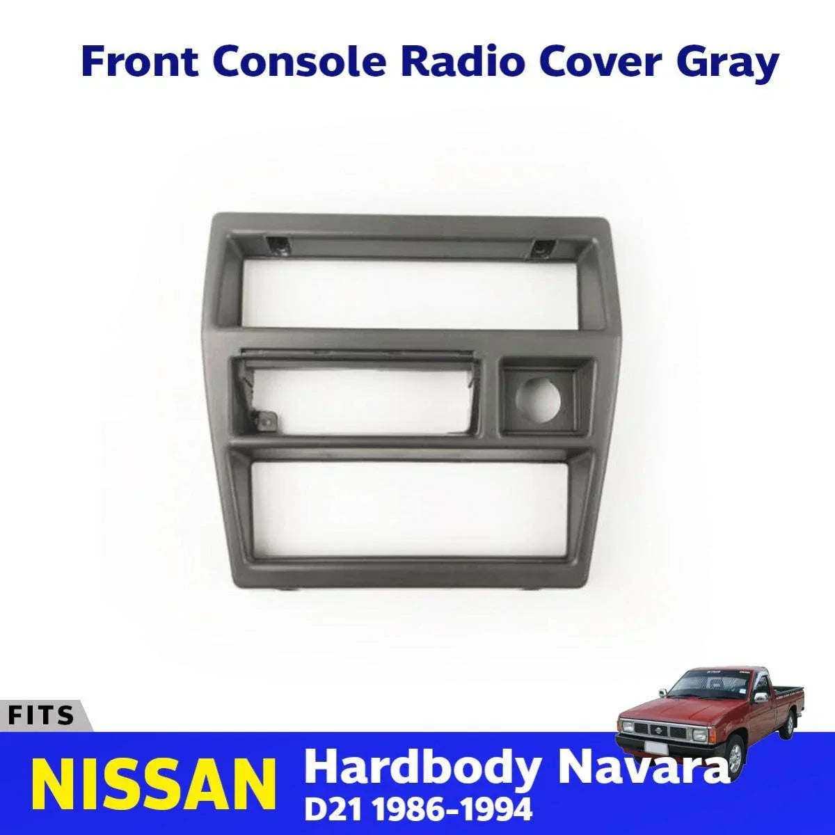 Radio Climate Control Dash Trim Gray Fits Nissan Navara D21 Pickup 1986-94 D05