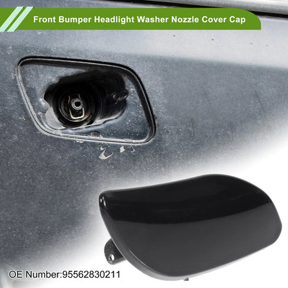 Washer Nozzle Cover for Porsche Cayenne 2008-2010 (2 x Black Caps)