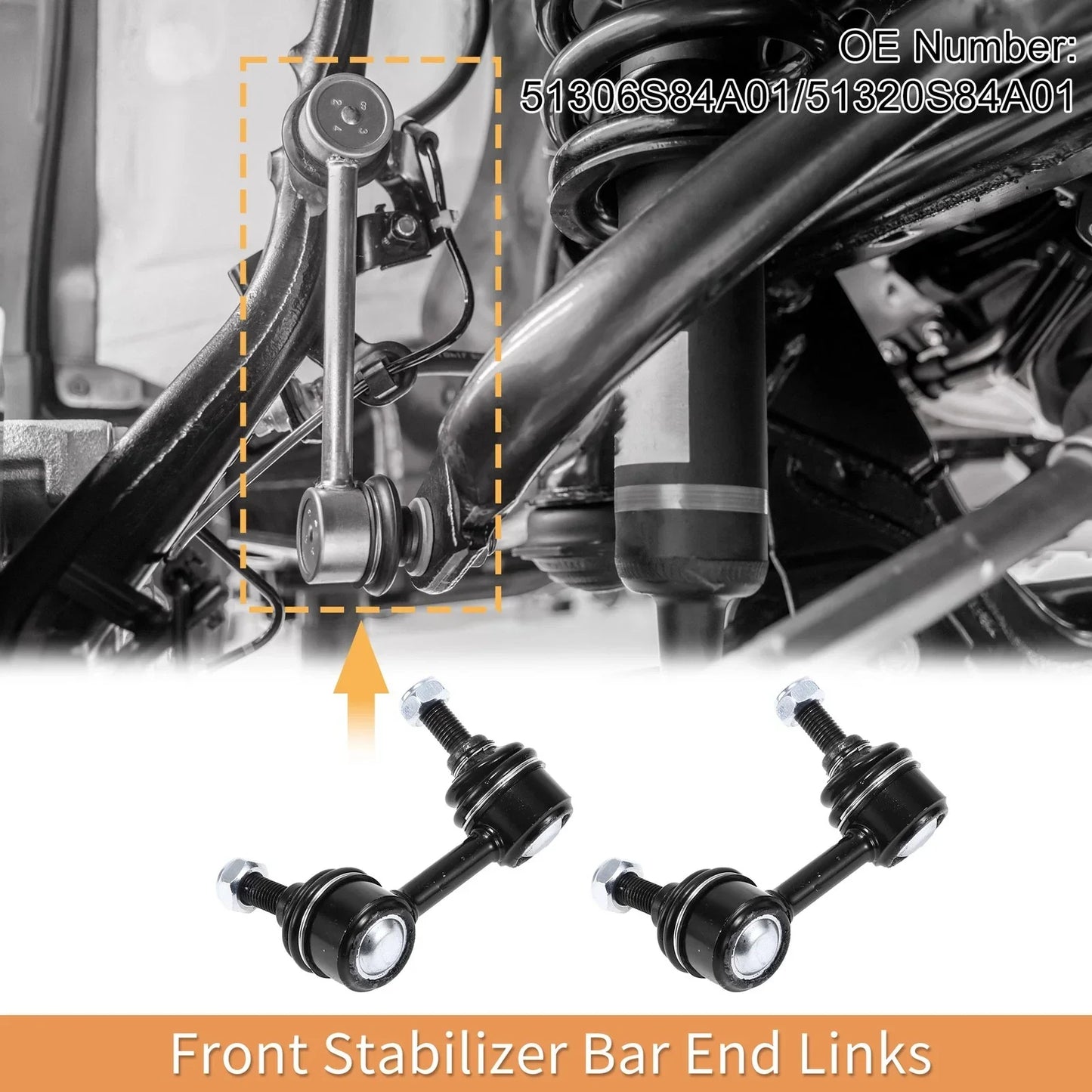 Front Stabiliser Sway Bar Link Kit for Honda Accord (2018-2023)