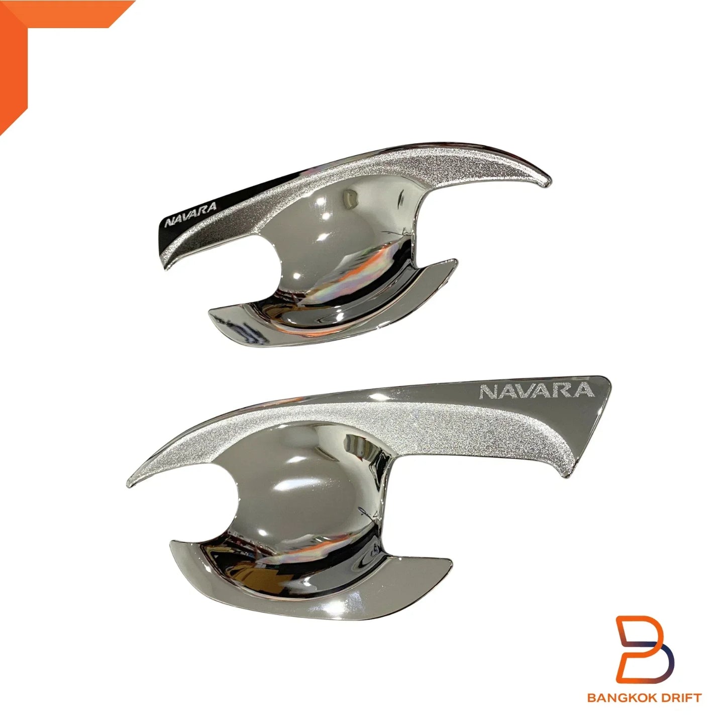 Chrome 4 Door Handle Cover Insert Trim for Nissan Navara NP300 (2015-2019)