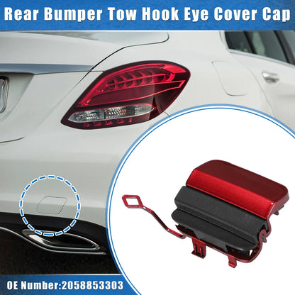 Car Rear Bumper Tow Hook Eye Hole Cover for Mercedes-Benz C300 (2019-2021)