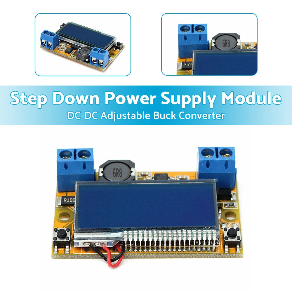 Step Down Power Supply Module DC-DC Adjustable Buck Converter with Shell