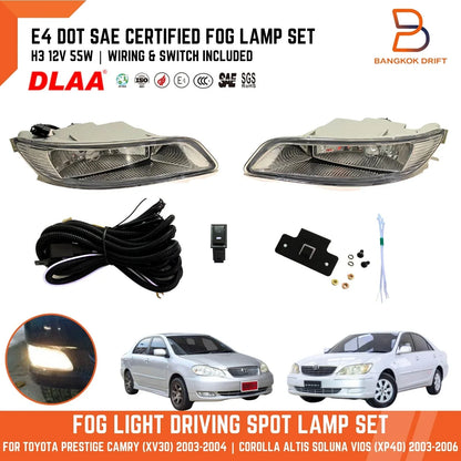 Fog Lamp Spot Light for Toyota Camry Sedan 2002-2006 (H3 12V 55W)