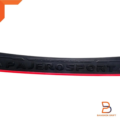 Black Rear Bumper Step Scuff Plate Cover for Mitsubishi Pajero Sport (2019-23)