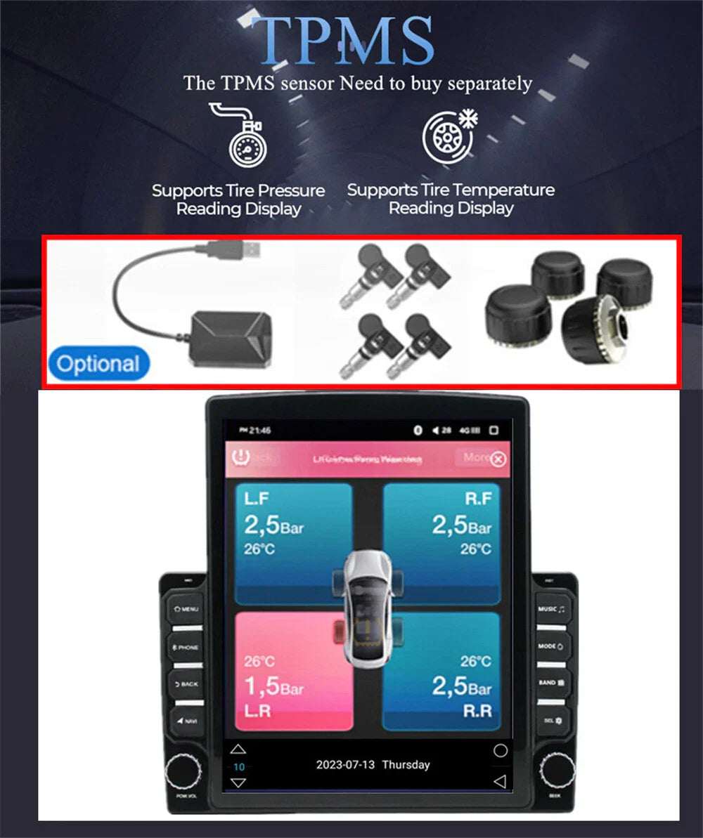 9.7'' Android Car Stereo GPS Navigation for Ford Ka (2008-2014)