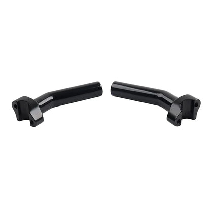 6" CNC Pullback Handlebar Risers Black for Harley Dyna Softail Sportster (2004-2023)