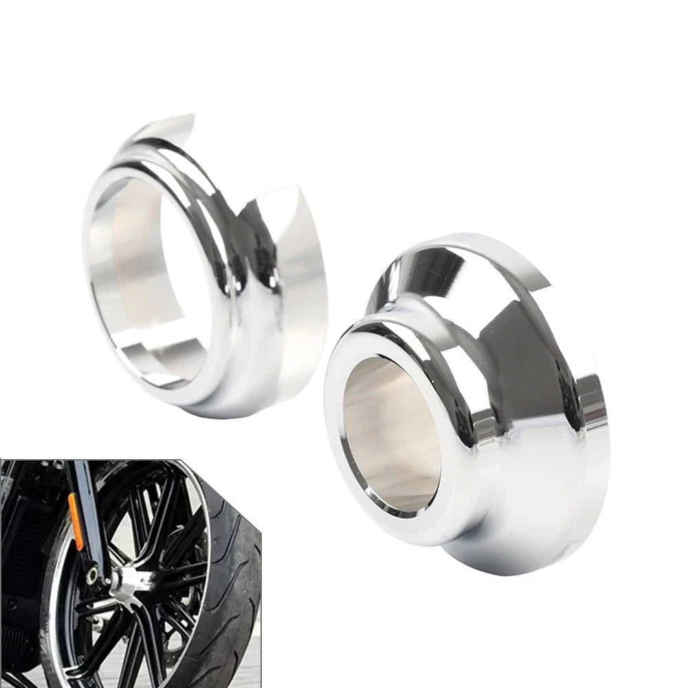 ABS Sensor Cover Wheel Spacers Chrome for Harley Road King Street Glide (2008-2023)