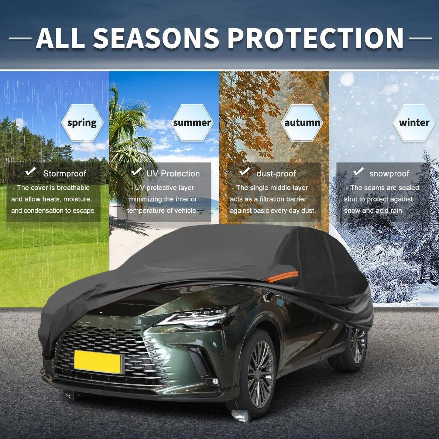Waterproof Aluminum Film Car Cover for Lexus RX