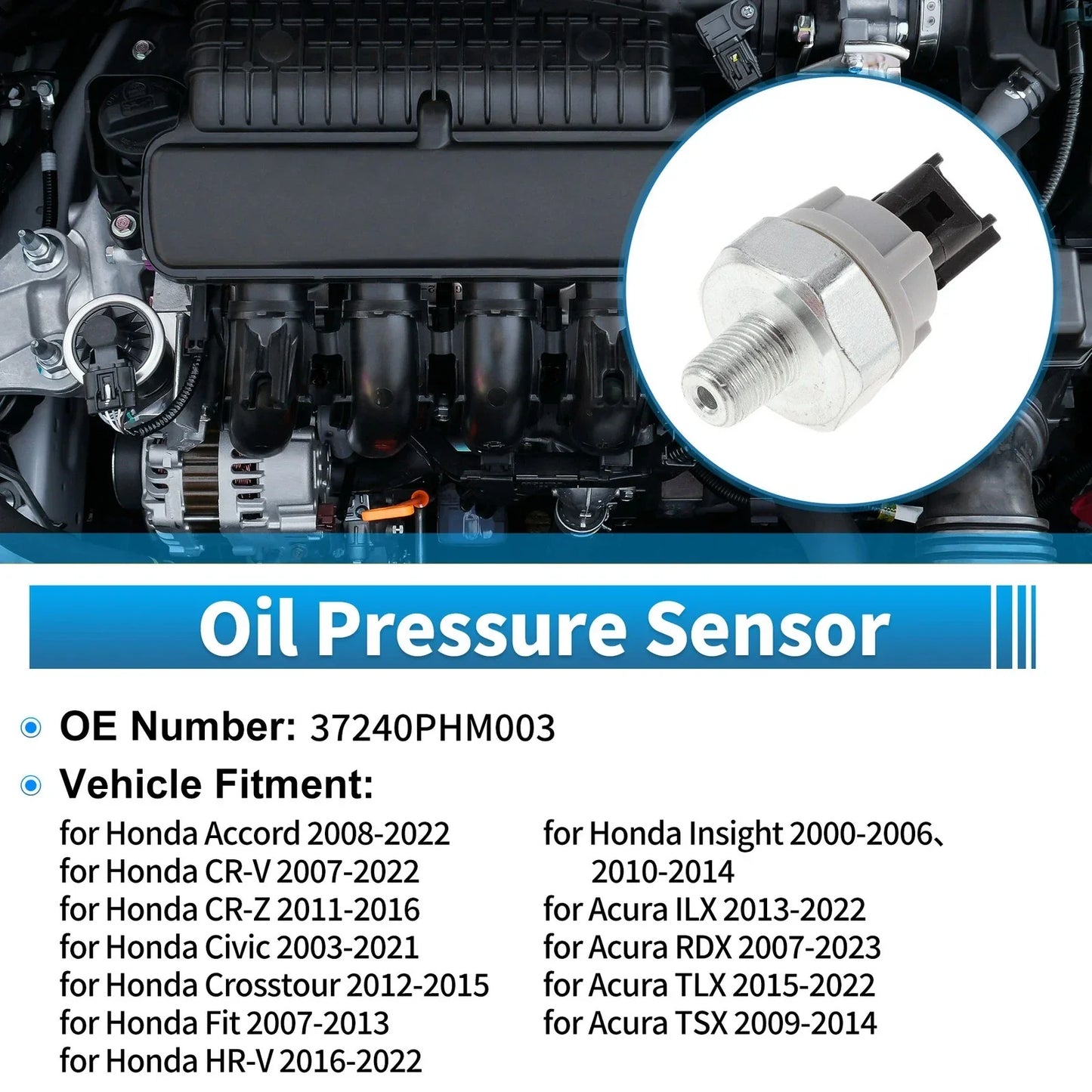 Engine Oil Pressure Sensor for Honda Accord (2008-2022)