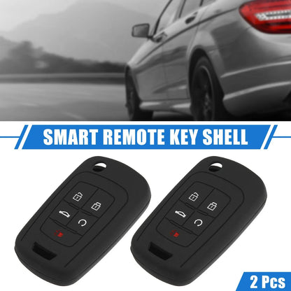 2 x 5 Button Smart Remote Key Shell for Chevrolet Camaro (2010-2019) Black