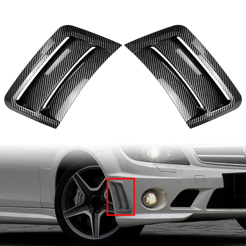 Carbon Look Front Side Air Vent Spoiler for Benz C Class W204 C63 (2007-2010)