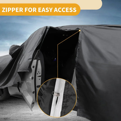 Waterproof All Weather Car Cover for Lexus GX (2010-2023) - Black 190T-PU