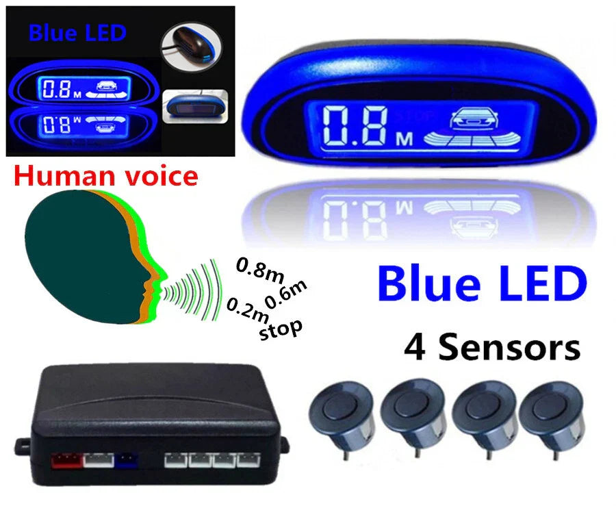 Parking Blue Screen Sensor Reverse Assistance Radar Monitor for Car