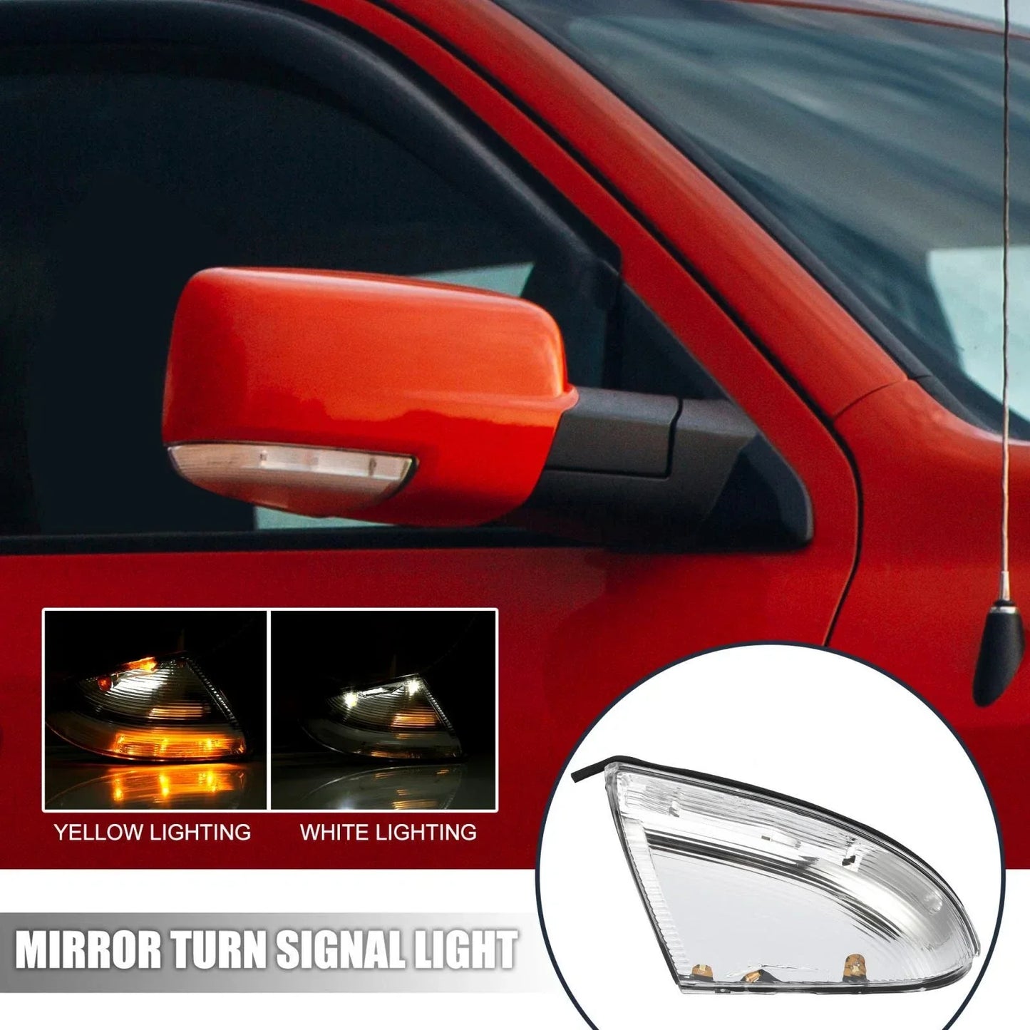 Dodge Ram 1500 2009-2013 2 x Front Mirror Turn Signal Lights
