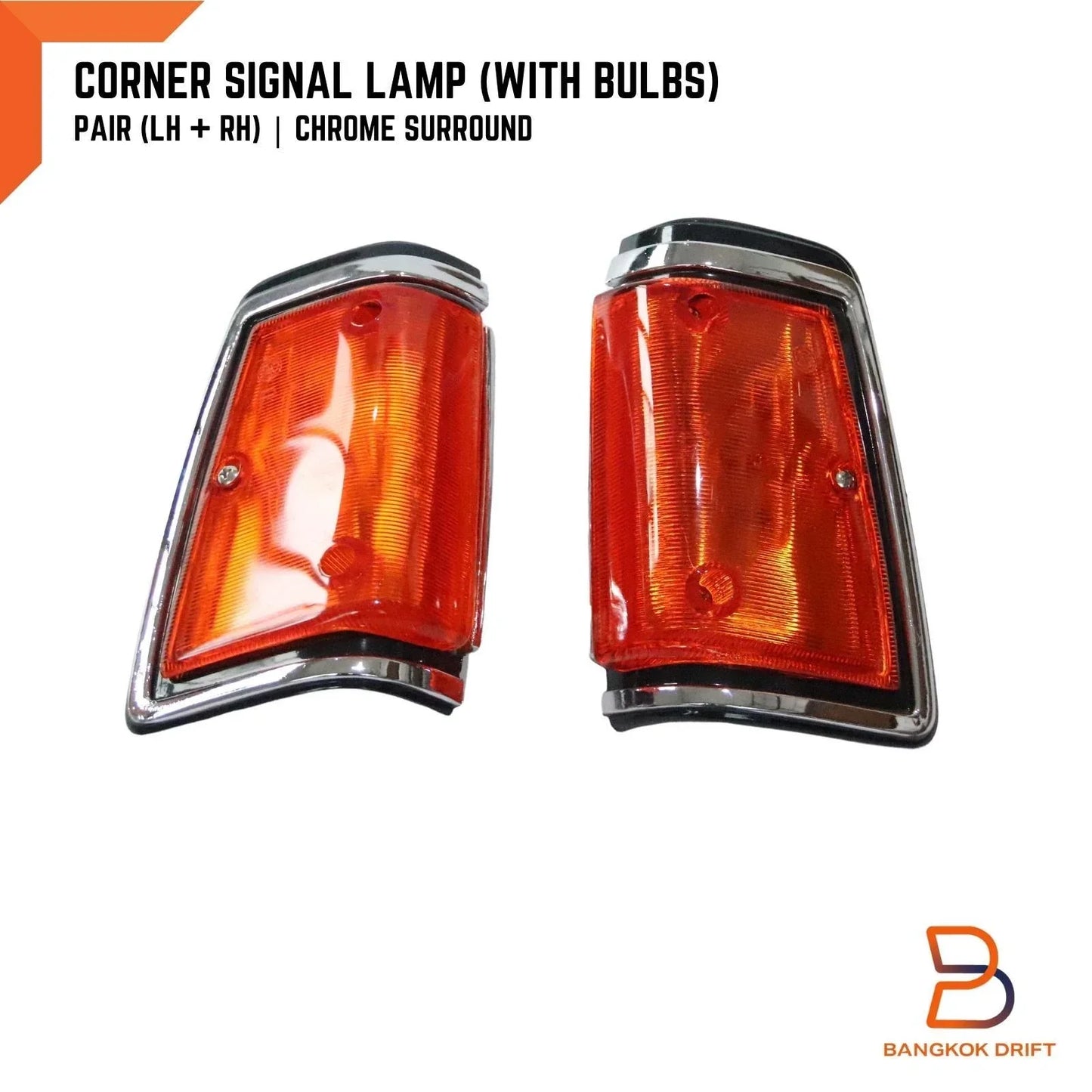 Chrome Front Corner Signal Lamp Light for Nissan Datsun 720 (79-87)