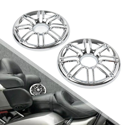 Chrome Rear Speaker Trim Grill Cover for Harley Electra Tri Glide (2009-2023)