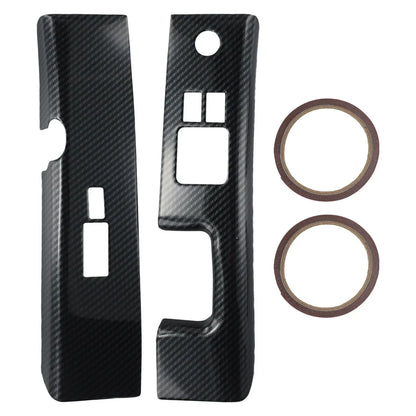 Carbon Fiber Car Interior Glass Switch Covers ABS for Nissan 350Z (2006–2008)