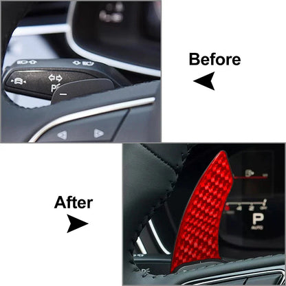 Steering Wheel Shift Paddle Extensions  Red for Audi A3 A4 A5 A6 A7 A8 Q5 Q7 S3 S5