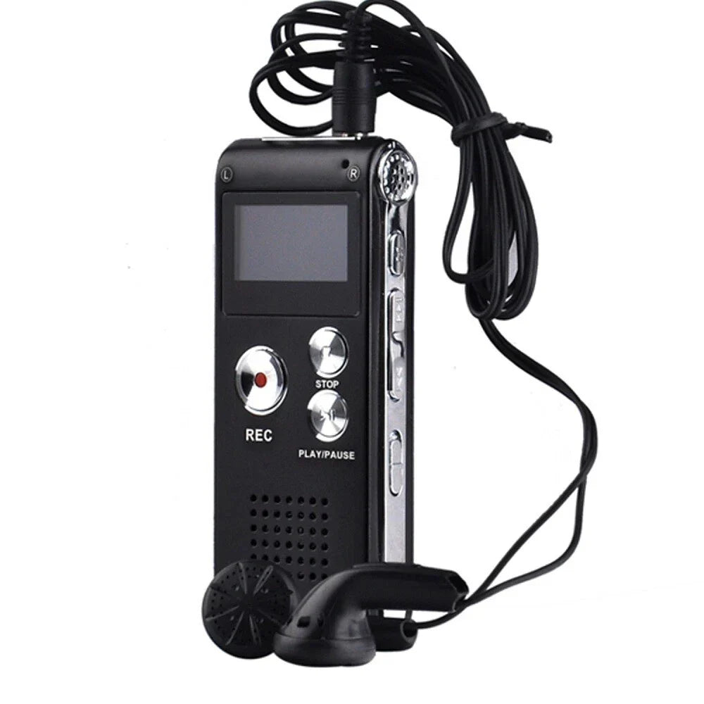 8GB Digital Audio Voice Recorder for Black (No Year Specified)