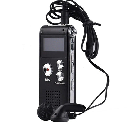 8GB Digital Audio Voice Recorder for Black (No Year Specified)